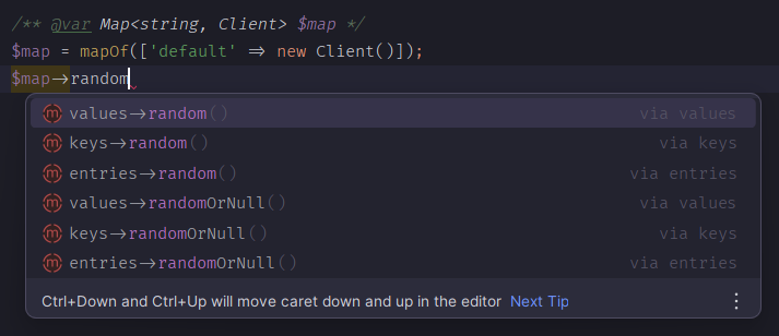 View autocomplete in PhpStorm